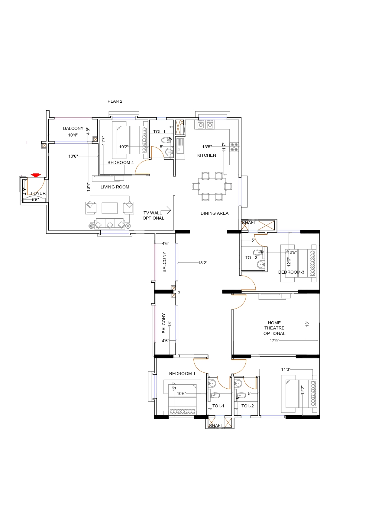 Elegant Hermitage Floor plan